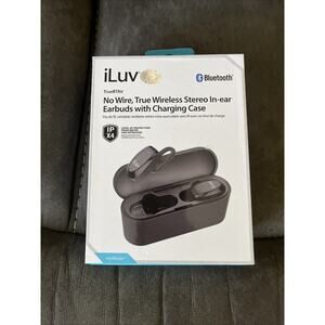 iLuv True Wireless Bluetooth Stereo In-Ear Earbuds with Charging Case